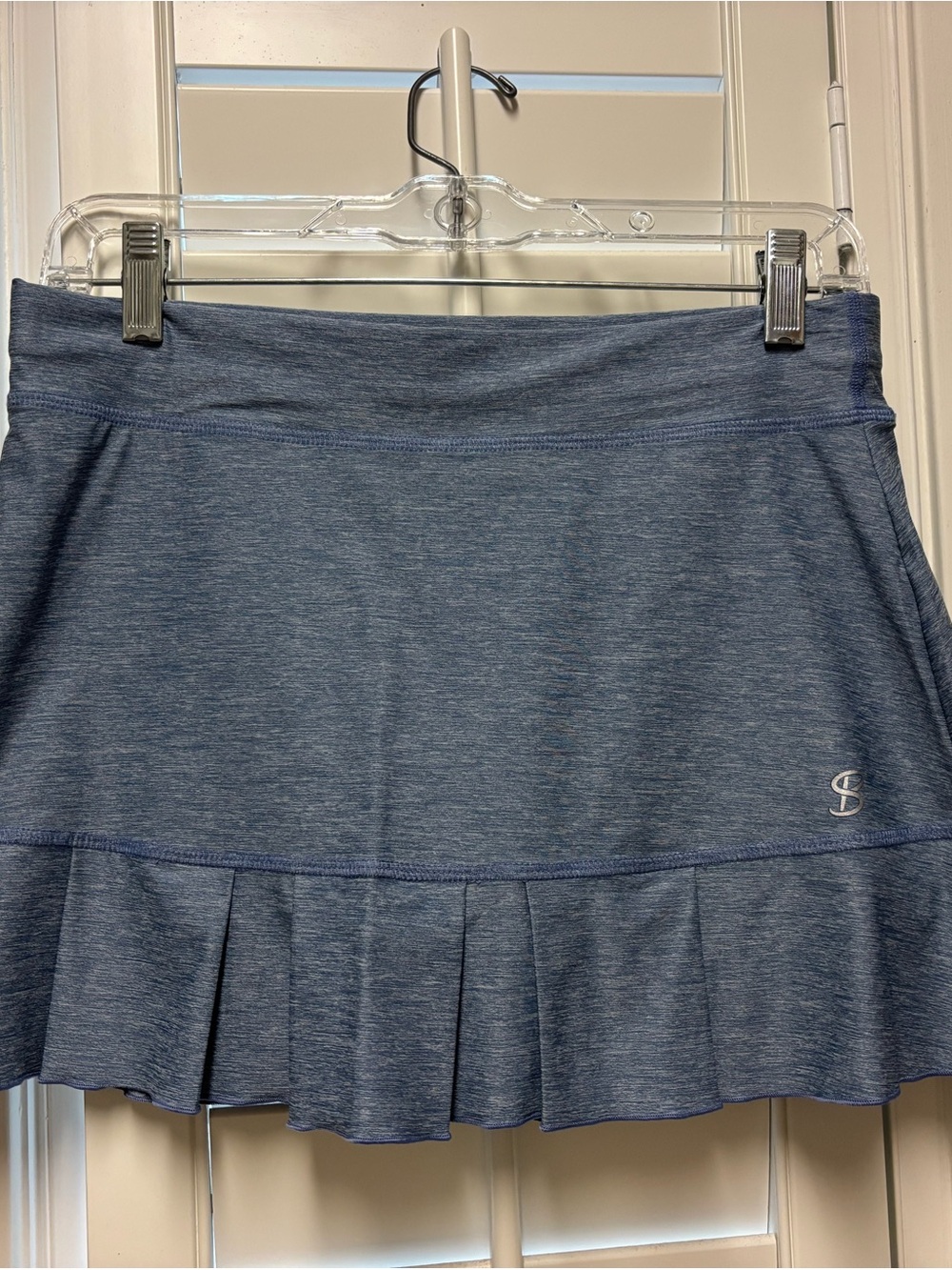 Pleated Sofibella Tennis Skirt in Heather Blue